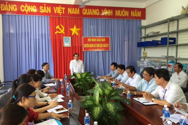 Giao ban quý II năm 2017 công tác quản lý nhà nước ngành xây dựng tỉnh Tây Ninh