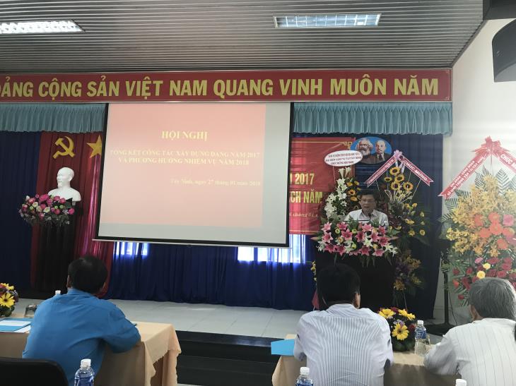 HỘI NGHỊ TỔNG KẾT CÔNG TÁC XÂY DỰNG ĐẢNG NĂM 2017 VÀ PHƯƠNG HƯỚNG NHIỆM VỤ NĂM 2018