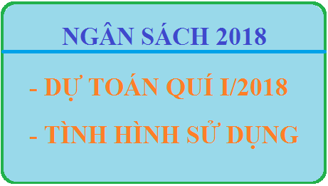 Tình hình sử dụng dự toán ngân sách Quý I năm 2018