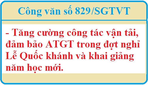 Tăng cường công tác vận tải, đảm bảo ATGT trong đợt nghĩ Lễ Quốc khánh 2/9 và khai giảng năm học mới 2018-2019.