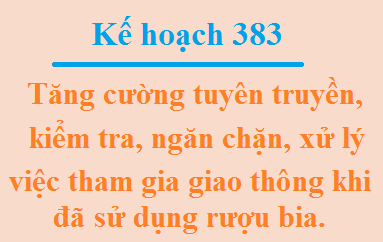 Tăng cường tuyên truyền, kiểm tra, ngăn chặn, xử lý các vi phạm liên quan việc sử rượu, bia khi điều khiển phương tiện tham gia giao thông. 