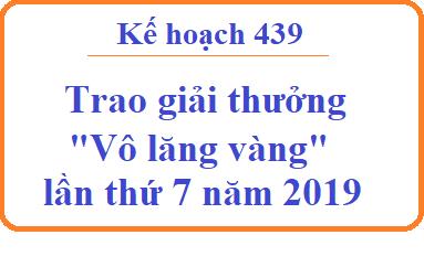 Kế hoạch trao giải thưởng 