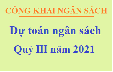 Công bố công khai thực hiện dự toán ngân sách quý III năm 2021 của Sở Giao thông vận tải Tây Ninh