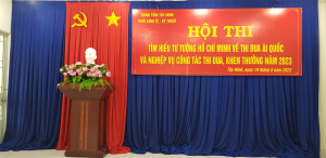 Hội Thi tìm hiểu tư tưởng Hồ Chí Minh về thi đua ái quốc và Nghiệp vụ công tác thi đua, khen thưởng năm 2023